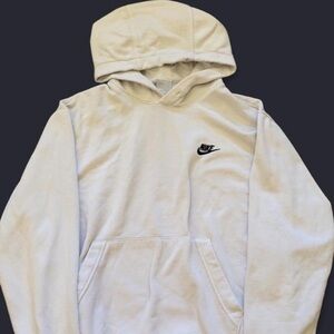 medium white nike hoodie, barely used
